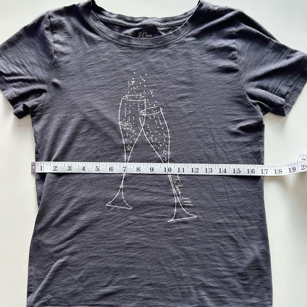 J. Crew Tee with Champagne Glasses